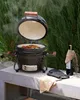 BELIANI Gril na dřevěné uhlí černý keramický gril typu Náhled obrázku produktu 4