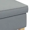 vidaXL Taburetka Svetlosivá 55 x 35 x 41 cm Látka Náhľad obrázku produktu 5
