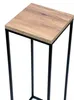 DanDiBo Flower Stool Metal Wood Black Angular 70 cm Flower Náhled obrázku produktu 3