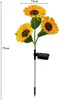 2 Stück LED-Solar-Sonnenblumen-Gartenleuchten mit Erdspieß, Produktbild-Vorschau 5