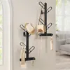 SONGMICS HOME Sada 2 nástěnných věšáků, věšák ve tvaru Náhled obrázku produktu 1