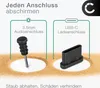 5x Staubschutzkappe für USB-C Anschluss + Kopfhörer Buchse, Produktbild-Vorschau 2