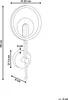 BELIANI LED Wandlampe Gold / Schwarz aus Aluminium Metall Produktbild-Vorschau 3