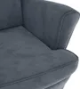 kreslo vidaXL Dark Grey Velvet Náhľad obrázku produktu 6