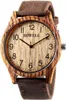 Alienwork Armbanduhr Herren Damen Braun Canvas-Armband Gelb Produktbild-Vorschau 1