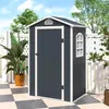 Outsunny Gerätehaus Gartenhaus mit Fenster Pultdach Outdoor Produktbild-Vorschau 9