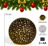formano LED Deko-Kugel Drehend Schwarz - 15cm Glaskugel Produktbild-Vorschau 2