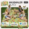 DETEX® Picknickdecke Campingdecke XXL 200x200 cm Produktbild-Vorschau 2