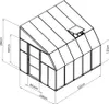 Serre plastique adossée Rion Sun Room 45 blanche Voir les images du produit 6