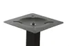 A close-up of a black metal table base with a square mounting plate, isolated on a white background. Podgląd zdjęcia produktu