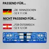 2 Kennzeichenhalter Blau - Chrom Kennzeichenhalterung Produktbild-Vorschau 6