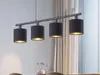 Lampadario TOMMY nero e oro 4xE14x28W in metallo, Anteprima dell’immagine prodotto 2