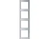 Jung A 584 AL Abdeckrahmen 4-fach aluminium A500 Produktbild-Vorschau 1