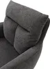 Barhocker - Dunkelgrau - Schwarz - Webstoffbezug - Produktbild-Vorschau 3