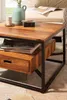 FineBuy Couchtisch 60x60x40 cm Sheesham Massivholz / Metall Produktbild-Vorschau 4