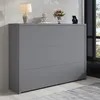 okwish Faltbarer Schreibtisch auf Rollen mit Wireless Produktbild-Vorschau 2