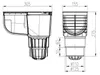 Uscita del tubo dell'acqua piovana Chudej 325 C 325 C Anteprima dell’immagine prodotto 7