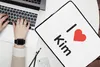 MuchoWow® Laptop Hülle 15 Zoll Ich liebe - Kim - Mädchen Produktbild-Vorschau 2