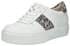 Paul Green Damen Low Sneaker Weiß Beige Leder Textil Animal Produktbild-Vorschau 12