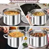 TEAMFAR hrnec 20cm nerezový hrnec na těstoviny indukční Náhled obrázku produktu 7