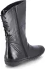 A black leather boot shown from the side and back. Produktbild-Vorschau