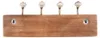 Clayre & Eef Appendiabiti da parete 4 ganci 45x11x17 cm Anteprima dell’immagine prodotto 3