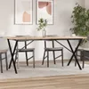 Esstisch X-Gestell 180x90x75,5 cm Massivholz Kiefer & Stahl Produktbild-Vorschau 2