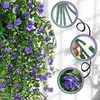 Fiori artificiali decorativi appesi, 3 pezzi, viola Anteprima dell’immagine prodotto 6
