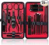 Maniküre Set, 23 Teiliges Nagelset Männer, Nagelschere Set, Produktbild-Vorschau 1