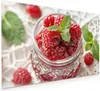 Küchenrückwand Spritzschutz Glas mit Motiv Himbeerglas 40 x Produktbild-Vorschau 1