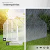 Serre en aluminium avec fondation, 185x375x195cm - blanc Voir les images du produit 5