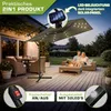 tillvex® Alu Sonnenschirm Rechteckig Ø 330 cm mit LED Solar Produktbild-Vorschau 6