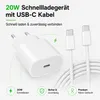 iPhone USB-C Ladegerät 20W Schnellladegerät mit USB-C Kabel Produktbild-Vorschau 2