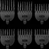 Efalock XC-300 Aufsteckkämme Set 3, 6, 9, 12 mm für präzise Produktbild-Vorschau 3