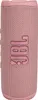 A pink JBL Flip 6 portable stereo speaker is shown against a white background. Voir les images du produit