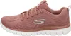 Side view of a pink Skechers sneaker. Voir les images du produit