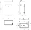 doporro Mobile Bagno Sospeso 46cm Bianco Opaco, Mobile Anteprima dell’immagine prodotto 7