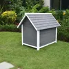 Mucola Hundehütte Grau Outdoor 95CM wetterfest Hundekäfig Produktbild-Vorschau 5