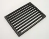 A black cast iron grate with parallel bars on a white background. Anteprima dell’immagine prodotto
