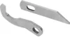 Two metal sewing machine blades on a white background. Produktbild-Vorschau