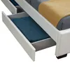 Juskys Polsterbett Lyon 140 x 200 cm weiß – Bettgestell mit Produktbild-Vorschau 10