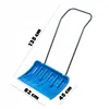 A blue snow shovel with dimensions indicated by text overlays. Podgląd zdjęcia produktu