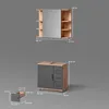 Badmöbel-Set Livinity Eisak Eiche 2 Teile, Model 52538 Produktbild-Vorschau 3