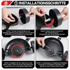 Tondeuse à batterie pliable, 650W, 18000 tr/min, largeur de Voir les images du produit 7