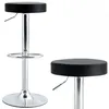 A studio shot of two black bar stools with chrome bases against a white background. Náhľad obrázku produktu