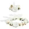 Blumenkranz und Armreif Hochzeit - grün/weiß Produktbild-Vorschau 5