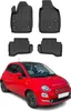 2013-2019 Fiat 500 tappetini TPE nero 4 pz Anteprima dell’immagine prodotto 1