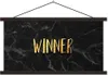 MuchoWow® Textilposter Sieg - Gold - Marmor 90x45 cm mit Produktbild-Vorschau 1
