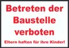 Betreten der Baustelle Schild rot-weiß-schwarz A2 Produktbild-Vorschau 1