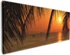 Wallario Premium Leinwandbild Sonnenuntergang unter Produktbild-Vorschau 1